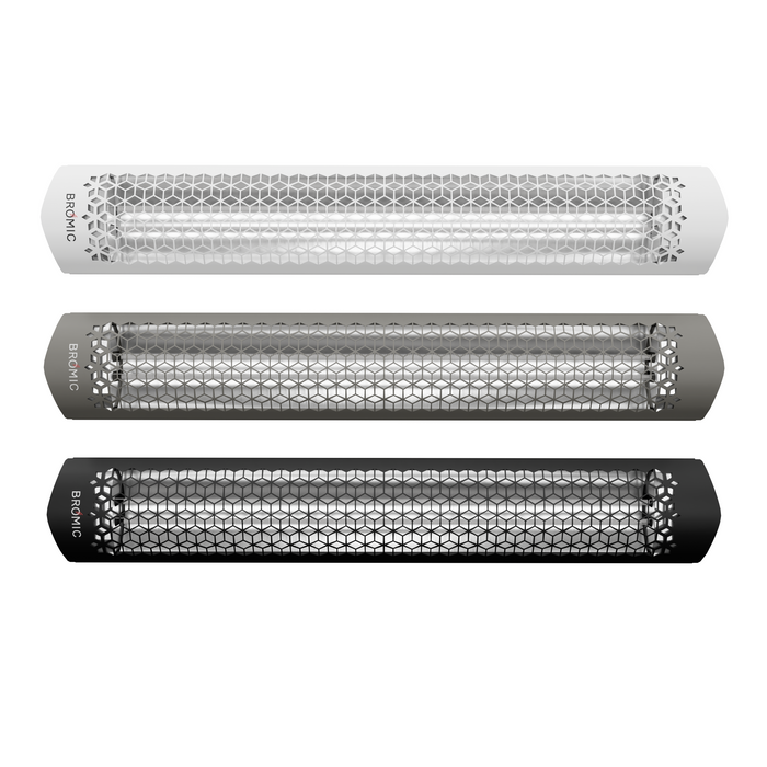 Bromic Tungsten Smart-Heat Electric Select heaters in black, white, graphite