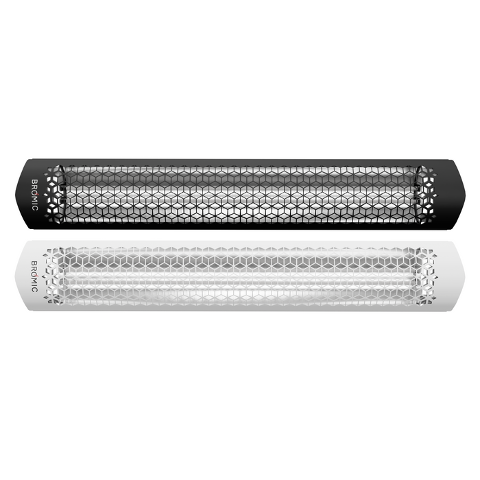 Bromic Tungsten Smart-Heat Electric Coastal heaters in black, white