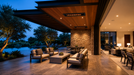 Bromic Tungsten Smart-Heat Electric Select heaters on a covered patio lounge
