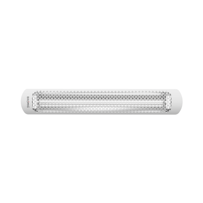 Bromic Tungsten Select heater with the oval front cover, white