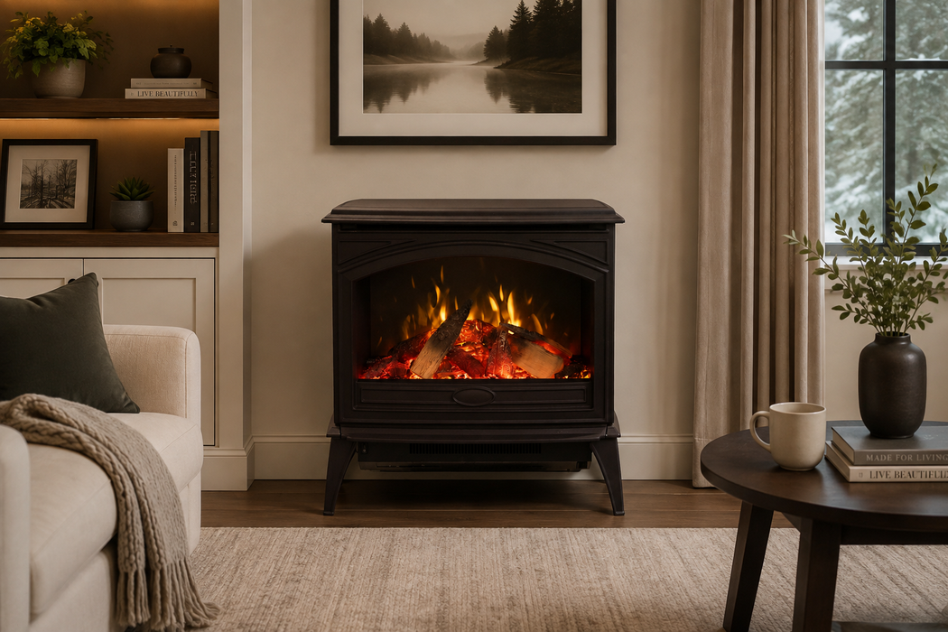 Amantii CastIron Freestanding Electric Fireplace