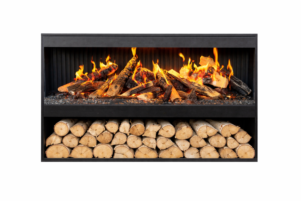 Amantii Pedestal Display for Fire & Ice LumaForest  Indoor 3 Sided Built In Electric Fireplace