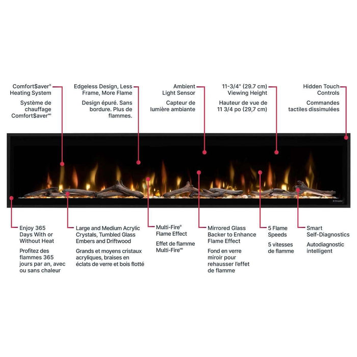 Dimplex Ignite Evolve 60" Linear Electric Fireplace