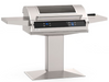 Fire Magic EL500s accessible height electric grill with Magic View window on patio post