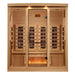 Golden Designs 4-Person Full Spectrum PureTech™ Near Zero EMF (Under 3MG) FAR Infrared Sauna with Himalayan Salt Bar Golden Design Saunas