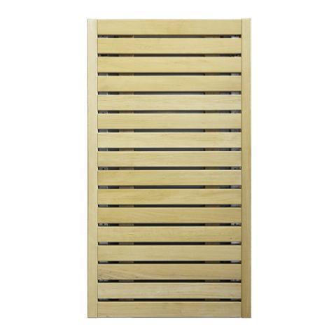 HUUM CORE sauna heater alder wood exterior panel, front view