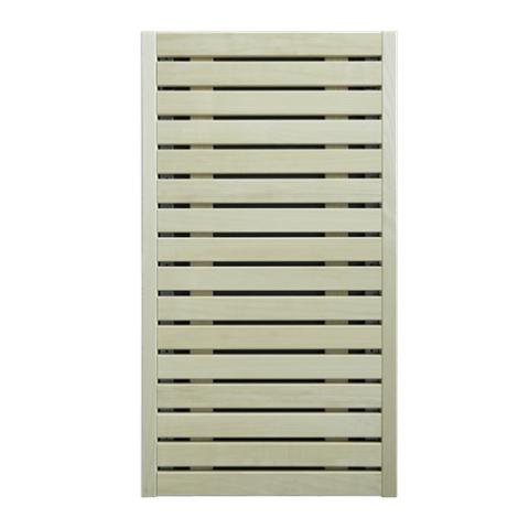 HUUM CORE sauna heater aspen wood exterior panel, front view