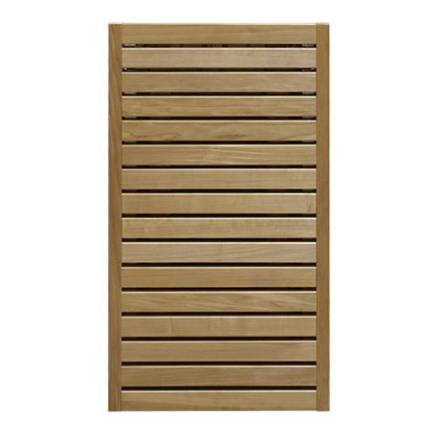HUUM CORE sauna heater thermo-aspen wood exterior panel, front view