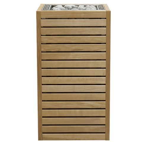 HUUM CORE ST electric sauna heater with thermo-aspen wood panels and stainless steel top
