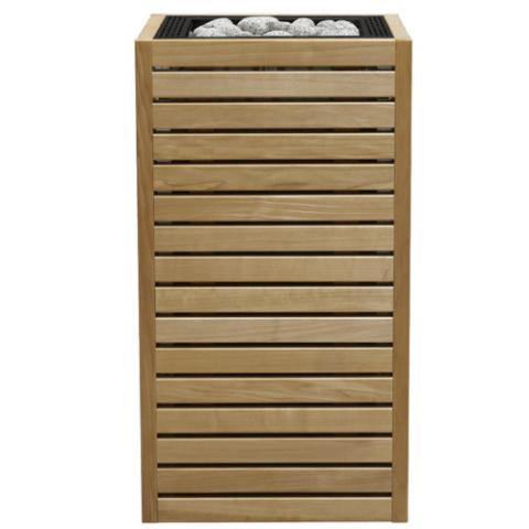 HUUM CORE BK electric sauna heater with thermo-aspen wood panels and black top
