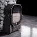 HUUM HIVE Flow sauna stove glass firebox door, side view