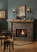 Kingsman HBZDV36 fireplace with Designer Clean View Circulating Kit, herringbone brick liner and log set