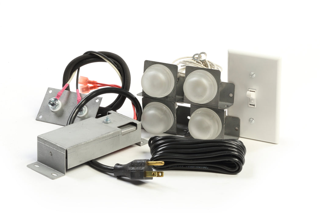 Kingsman ULK64 universal light kit with four lamps, wiring harness and wall switch