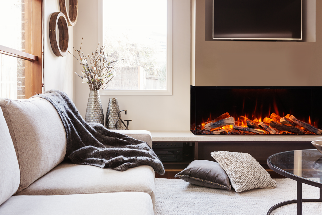 Amantii Fire & Ice LumaForest Built-In 3-Sided Electric Fireplace