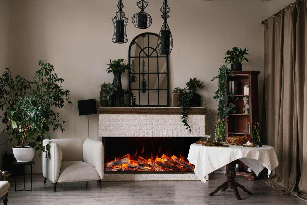 Amantii Fire & Ice LumaForest Built-In 3-Sided Electric Fireplace