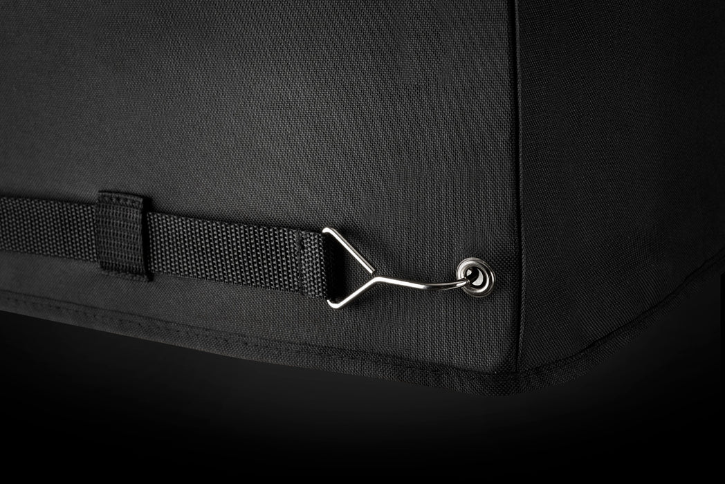 700 Series 38 Built-in Grill Cover – close-up of cover hook