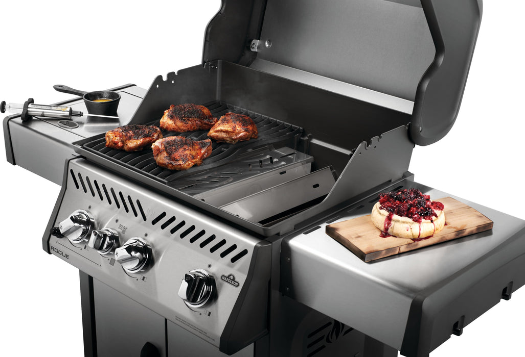 67013 Stainless Steel Sear Plate Smoker Box – in use