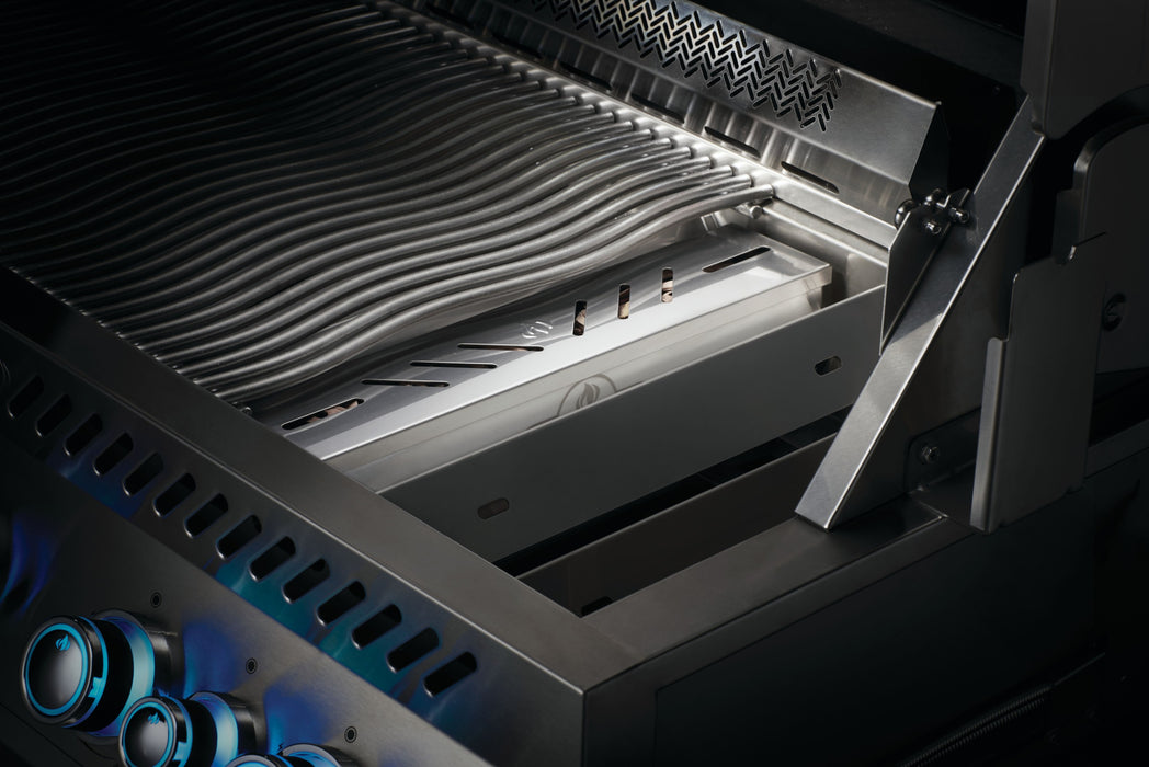 67013 Stainless Steel Sear Plate Smoker Box – in use in a 700 Series built-in grill