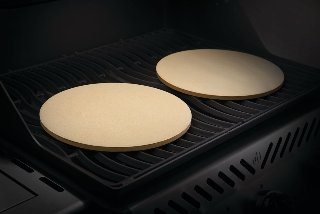 10" Personal Sized Pizza/Baking Stone Set – stones on a Rogue grill