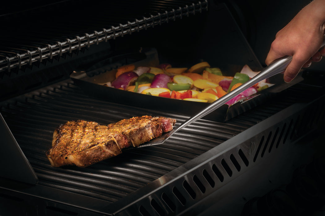 PRO Stainless Steel 3 Piece Tool-Set for Prestige Series – spatula in use