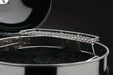 71022 Warming Rack for Charcoal Kettle Grills – installed, close-up