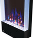 Allure™ 32 Vertical Series Wall Hanging Electric Fireplace – close-up of flame colors