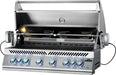 700 Series 44 RB Built-in Gas Grill – angled view, lid open