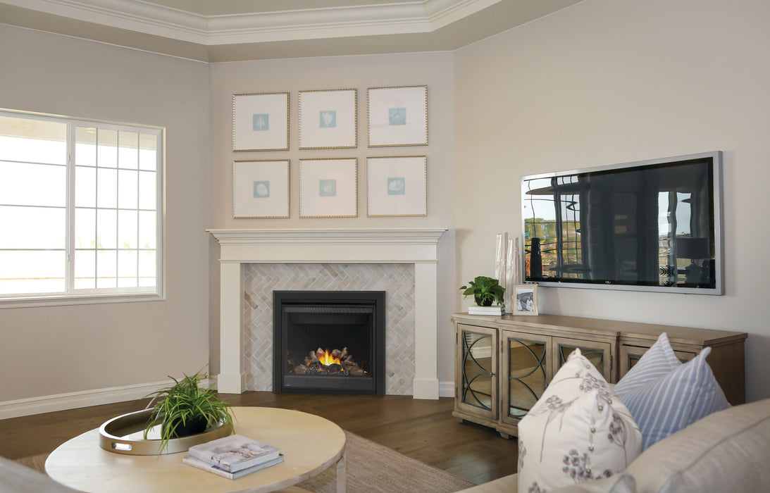 Ascent X 36" Direct Vent Gas Fireplace – installed in a room