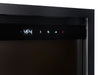 Astound 74" SlimMount Smart Electric Fireplace – close-up of control panel