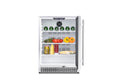 Oasis 24" Outdoor Rated Stainless Steel Fridge – in use, door open