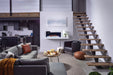 Stylus Cara Elite Connected Wall Hanging Electric Fireplace – lifestyle photo, front view