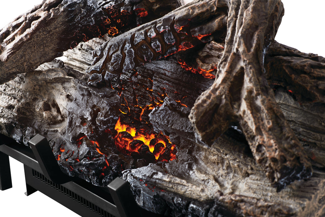 Woodland Electric Log Set – close-up of glowing logs