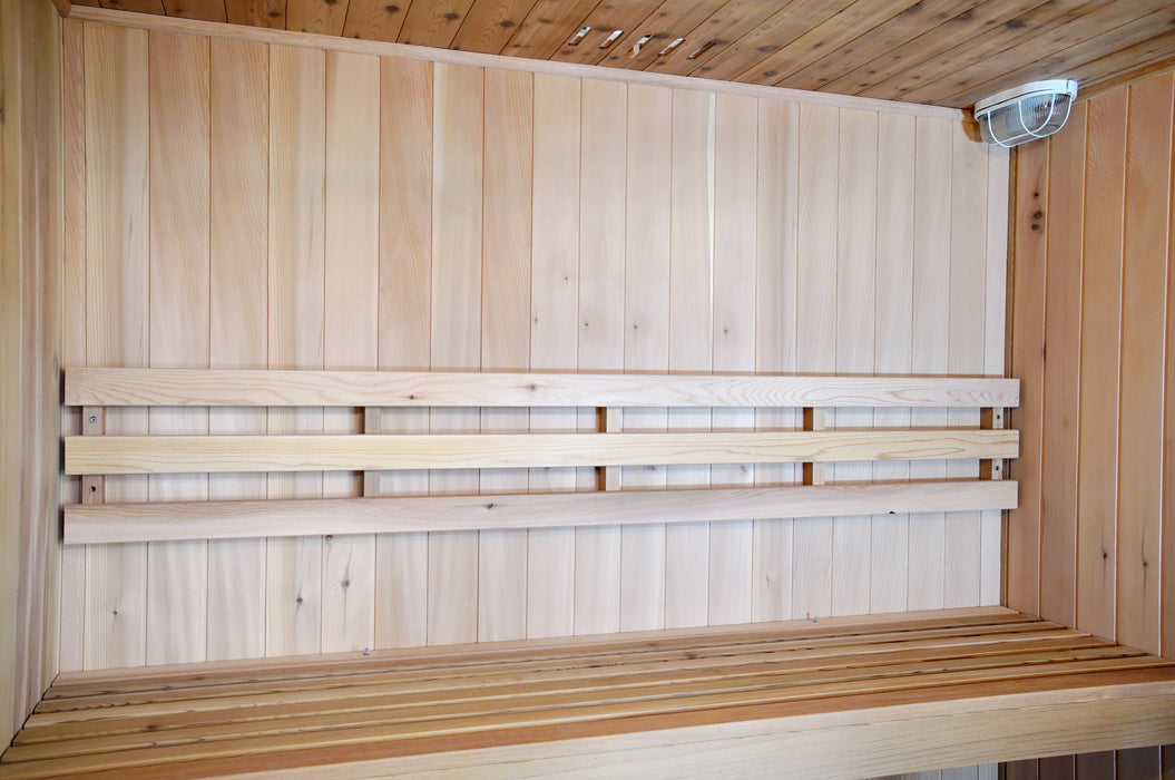 SunRay Charleston 4 Person Indoor Traditional Sauna with Double Bench - Canadian Cedar SunRay Saunas
