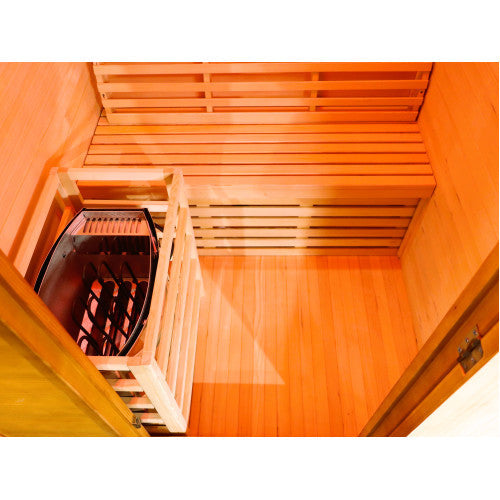 SunRay Eagle 2 Person Outdoor Traditional Sauna - Canadian Hemlock SunRay Saunas