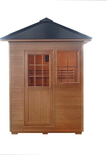 SunRay Freeport 3 Person Outdoor Traditional Sauna - Canadian Hemlock SunRay Saunas