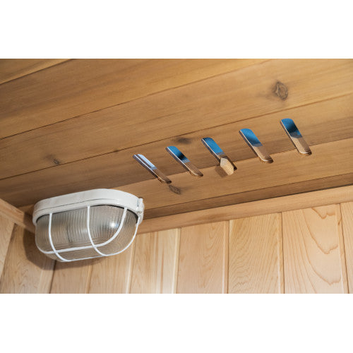 SunRay Hampton 3 Person Indoor Traditional Sauna with Double Bench - Canadian Cedar SunRay Saunas