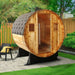 SunRay Solace 2 Person Barrel Outdoor Traditional Sauna - Western Red Cedar SunRay Saunas