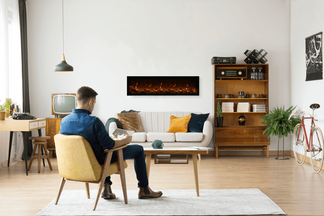 Amantii Symmetry Bespoke Extra Tall Electric Fireplace