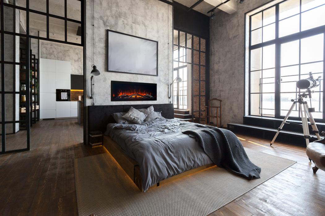 Amantii Symmetry Bespoke Extra Tall Electric Fireplace