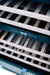TrueFlame 24" Outdoor Rated Dual Zone Wine Cooler AMD-RFR-24WD - close-up of wooden wine racks and dual-zone controls