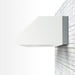 TrueFlame 4" Spacer Bracket for TrueFlame Vent Hoods - shown installed on a vent hood, side view