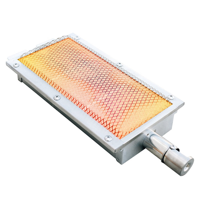 TrueFlame Drop-In Infrared Sear Burner TF-IRB - infrared sear burner lit
