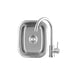 TrueFlame 19" x 15" Undermount Sink TF-NK-19U - undermount sink with included faucet, overhead view