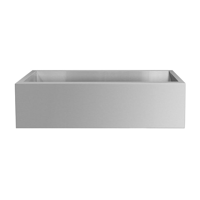 TrueFlame 32" Outdoor Rated Farmhouse Sink Package TF-NK-32FH-P - farmhouse sink, front apron view