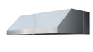 TrueFlame 60" Vent Hood with 2,000 CFM Motor and Mounting Bracket TF-VH60-3 - angled side view of vent hood