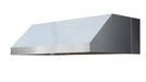 TrueFlame 72" Vent Hood TF-VH72-3 - angled side view (60" model pictured, same design)