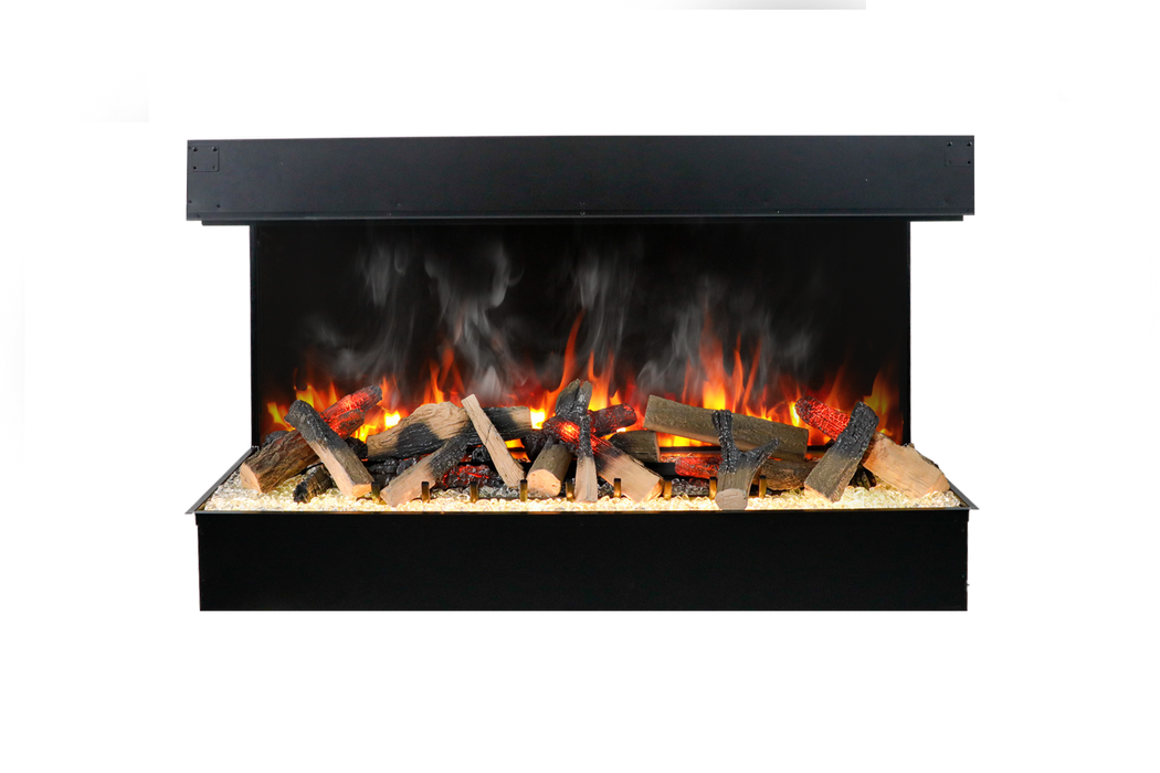 Amantii TruView Signature 3-Sided Glass Electric Fireplace