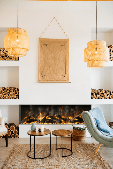 Amantii TruView Signature 3-Sided Glass Electric Fireplace