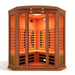 Maxxus 3 Person Corner Infrared Sauna Golden Design Saunas