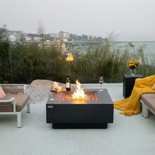 Elementi Plus Bergen 40" Fire Table - Slate Black Elementi Plus